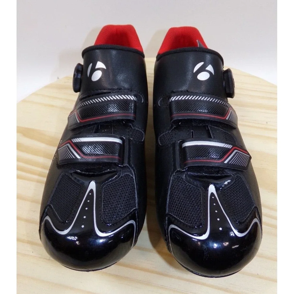 Bontrager Mens Cycling Shoes Circuit Black BOA System Black Red Size US 8 EU‎ 41